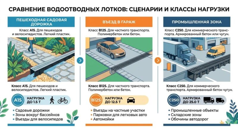 Пластиковые водоотводные лотки и каналы для частного дома: полный гид по выбору и установке